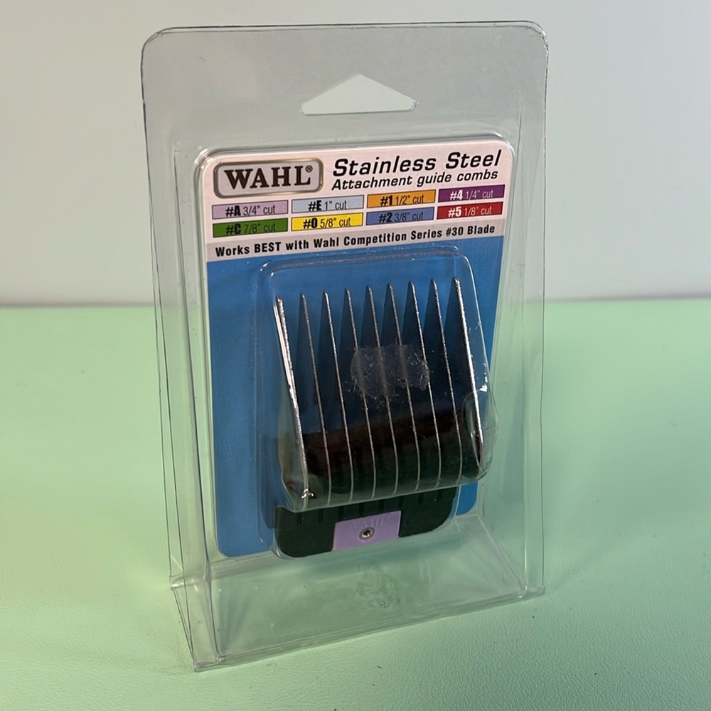 Wahl Stainless Steel Attachment Guide Combs, #A 3/4” cut, 19mm, dog grooming